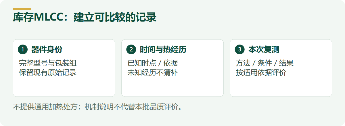 库存MLCC：建立可比较的记录