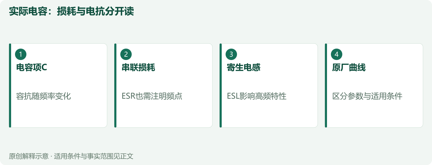 实际电容:损耗与电抗分开读